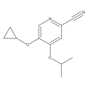 5-Cyclopropoxy-4-isopropoxypicolinonitrile Structure