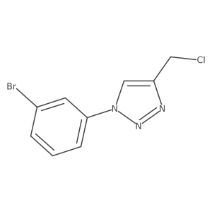 1-(3-bromophenyl)-4-(chloromethyl)-1H-1,2,3-triazole结构式