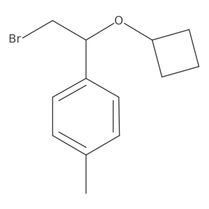 1-(2-Bromo-1-cyclobutoxyethyl)-4-methylbenzene Structure