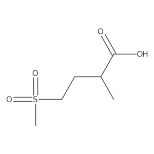 4-Methanesulfonyl-2-methylbutanoic acid Structure