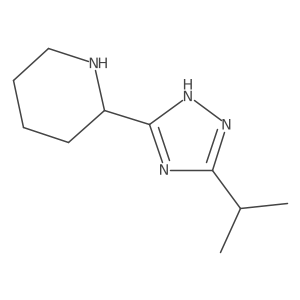 2-[5-(propan-2-yl)-1H-1,2,4-triazol-3-yl]piperidine Structure
