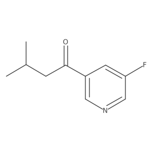 1-(5-Fluoropyridin-3-yl)-3-methylbutan-1-one Structure