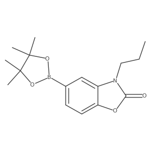 3-propyl-5-(4,4,5,5-tetramethyl-[1,3,2]dioxaborolan-2-yl)-3H-benzooxazol-2-one结构式