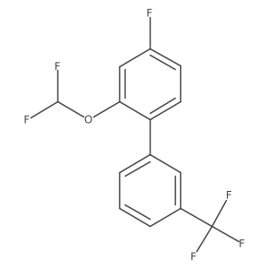 2-(Difluoromethoxy)-4-fluoro-3'-(trifluoromethyl)biphenyl结构式