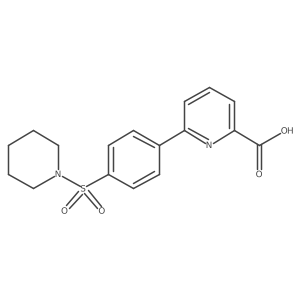 6-[4-(Piperidin-1-ylsulfonyl)phenyl]picolinic acid Structure