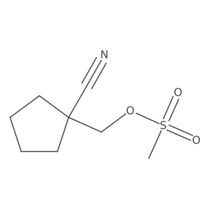 (1-Cyanocyclopentyl)methyl methanesulfonate结构式