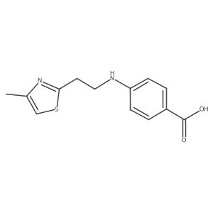 4-((2-(4-Methylthiazol-2-yl)ethyl)amino)benzoic acid Structure