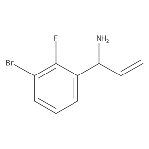 1-(3-Bromo-2-fluorophenyl)prop-2-EN-1-amine Structure
