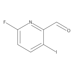 6-Fluoro-3-iodopicolinaldehyde结构式