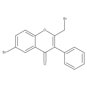 6-Bromo-2-(bromomethyl)-3-phenyl-4H-chromen-4-one Structure