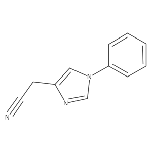 (1-Phenyl-1H-imidazol-4-yl)acetonitrile Structure