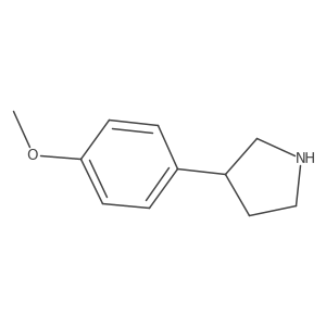 (R)-3-(4-Methoxyphenyl)pyrrolidine结构式