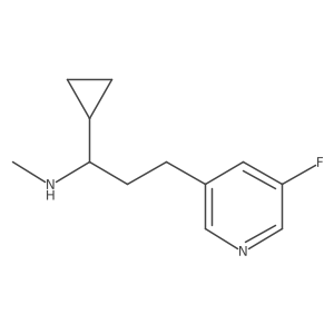 3-Pyridinepropanamine, I+/--cyclopropyl-5-fluoro-N-methyl-结构式