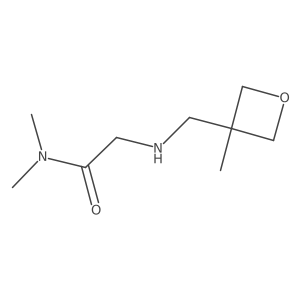 N,N-dimethyl-2-{[(3-methyloxetan-3-yl)methyl]amino}acetamide结构式