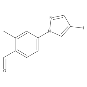 4-(4-Iodo-1H-pyrazol-1-yl)-2-methylbenzaldehyde Structure