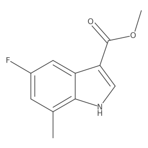 Methyl 5-fluoro-7-methyl-1H-indole-3-carboxylate Structure
