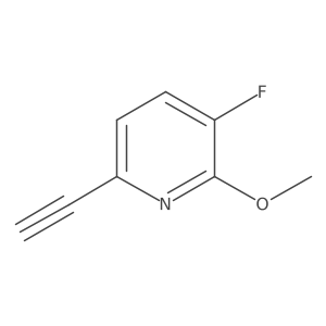 6-Ethynyl-3-fluoro-2-methoxypyridine结构式