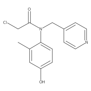 2-chloro-N-(4-hydroxy-2-methylphenyl)-N-(pyridin-4-ylmethyl)acetamide结构式