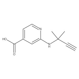 2-((2-Methylbut-3-yn-2-yl)amino)isonicotinic acid结构式