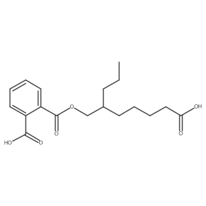 Mono(2-propyl-6-carboxyhexyl) phthalate结构式