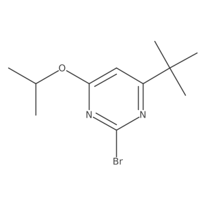2-Bromo-4-(iso-propoxy)-6-(tert-butyl)pyrimidine Structure