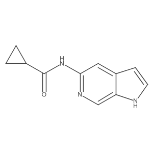 N-(1H-Pyrrolo[2,3-c]pyridin-5-yl)cyclopropanecarboxamide结构式