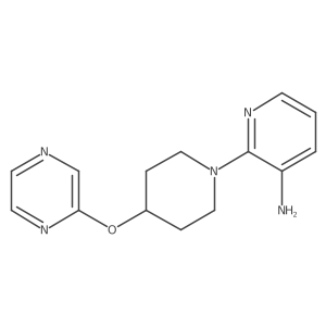 2-(4-Pyrazin-2-yloxypiperidin-1-yl)pyridin-3-amine Structure