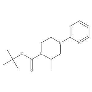 tert-Butyl 2-methyl-4-(pyridin-2-yl)piperazine-1-carboxylate Structure