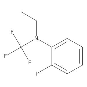 N-ethyl-2-iodo-N-(trifluoromethyl)aniline结构式