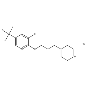 3-Chloro-2-(3-(piperidin-4-yl)propoxy)-5-(trifluoromethyl)pyridine hydrochloride Structure