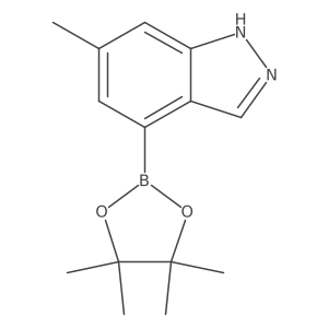 6-methyl-4-(4,4,5,5-tetramethyl-1,3,2-dioxaborolan-2-yl)-1H-indazole结构式