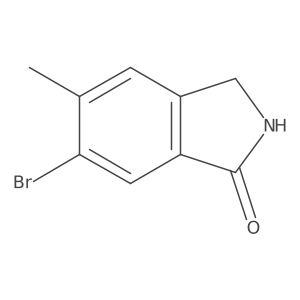 1H-isoindol-1-one, 6-bromo-2,3-dihydro-5-methyl- Structure