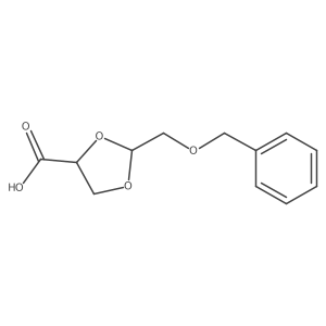 (2S,4S)-2-[(benzyloxy)methyl]-1,3-dioxolane-4-carboxylic acid Structure