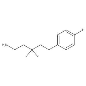 5-(4-Fluorophenyl)-3,3-dimethylpentan-1-amine结构式