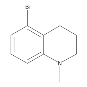 5-Bromo-1-methyl-1,2,3,4-tetrahydroquinoline结构式