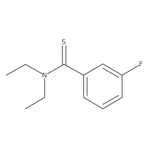 N,N-diethyl-3-(fluoro)thiobenzamide结构式