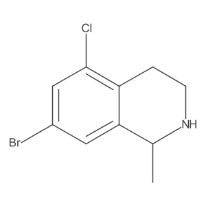 7-Bromo-5-chloro-1-methyl-1,2,3,4-tetrahydroisoquinoline Structure