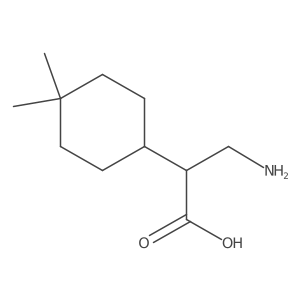 3-Amino-2-(4,4-dimethylcyclohexyl)propanoic acid Structure