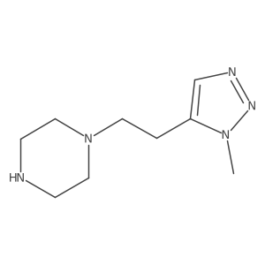 1-[2-(1-methyl-1H-1,2,3-triazol-5-yl)ethyl]piperazine结构式