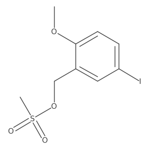 5-Iodo-2-methoxybenzyl methanesulfonate结构式