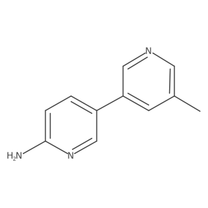 5'-Methyl-[3,3'-bipyridin]-6-amine结构式