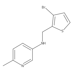 N-[(3-Bromothiophen-2-yl)methyl]-6-methylpyridin-3-amine结构式