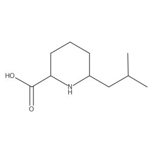 6-(2-Methylpropyl)piperidine-2-carboxylic acid结构式