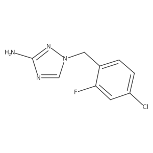 1-[(4-chloro-2-fluorophenyl)methyl]-1H-1,2,4-triazol-3-amine Structure