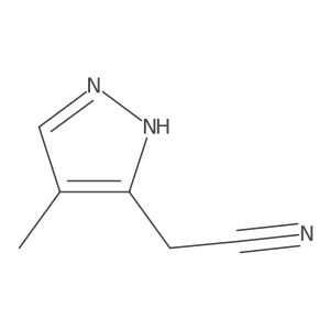 2-(4-methyl-1H-pyrazol-3-yl)acetonitrile Structure