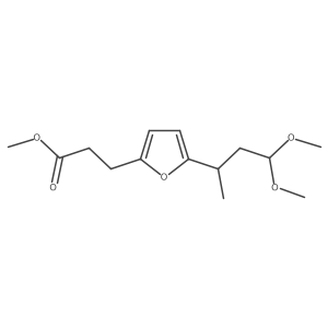 Methyl 5-(3,3-dimethoxy-1-methylpropyl)-2-furanpropanoate结构式