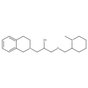 1-(3,4-dihydroisoquinolin-2(1H)-yl)-3-((1-methylpiperidin-2-yl)methoxy)propan-2-ol结构式