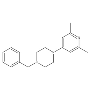 1-Benzyl-4-(2,6-dimethylpyridin-4-yl)piperazine Structure