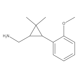 [3-(2-Methoxyphenyl)-2,2-dimethylcyclopropyl]methanamine Structure
