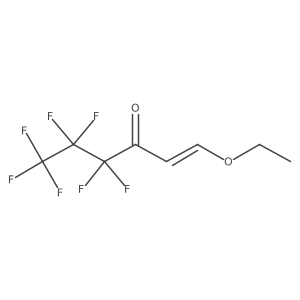 (E)-1-Ethoxy-4,4,5,5,6,6,6-heptafluoro-1-hexene-3-one结构式